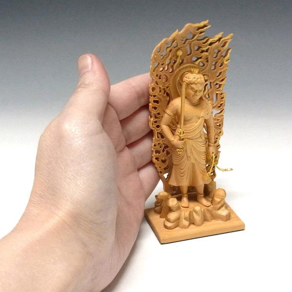仏教美術　金彩柘植彫刻　不動明王像　仏像　置物　M　7074 Amazon｜仏像 不動明王(柘植/ツゲ) 4.5寸｜仏像 オンライン通販