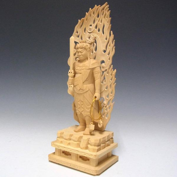 不動明王 立像 高さ28cm 柘植製 木彫り 仏像 : 仏像と縁起物の専門店