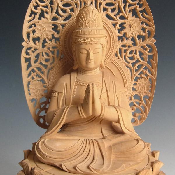 普賢菩薩 坐像 象台坐 高さ26cm 柘植製 木彫り 仏像 : 仏像と縁起物の