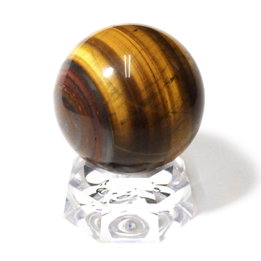 タイガーアイ球 直径58mm 原石 南アフリカ産 鉱物 丸玉 スフィア