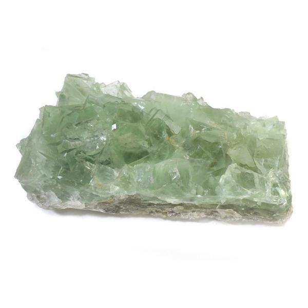 グリーンフローライト原石　台座付き グリーンフローライト原石 台付き 中国・広東省産 天然石