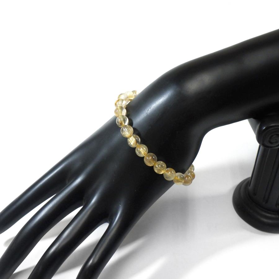 ⑤天然石　10mm プラチナルチル　内周16cm ブレスレット 楽天市場】＼お買い物マラソンPT5倍！／ プラチナルチル