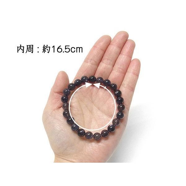 アイオライト 8mm ブレスレット 天然石 パワーストーン : 仏像と縁起物