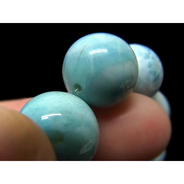 ラリマー 12mm ブレスレット 天然石 パワーストーン : 仏像と縁起物の