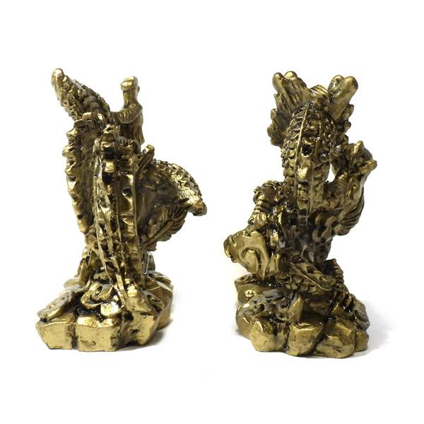 龍と鳳凰 置物 セット 8cm 風水 アイテム グッズ : 仏像と縁起物の専門