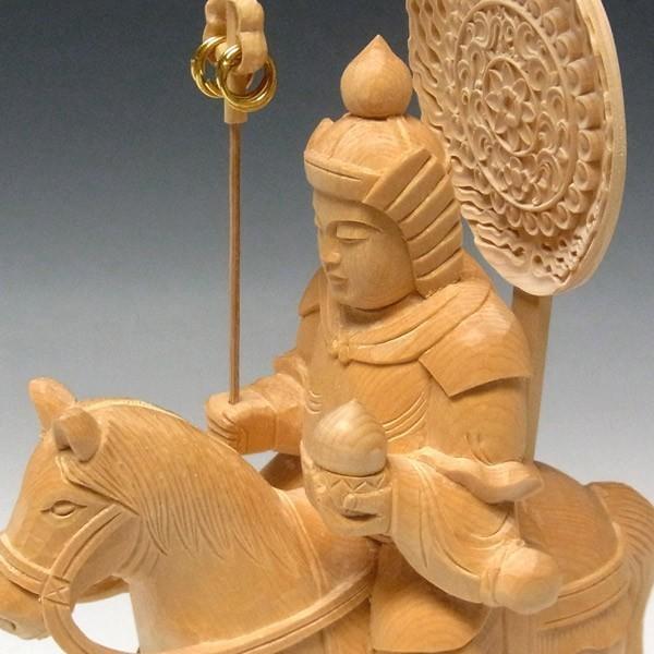 将軍地蔵菩薩像 高さ30cm 桧製 木彫り 仏像_10