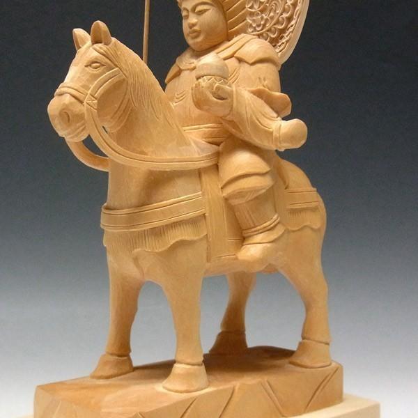 将軍地蔵菩薩像 高さ30cm 桧製 木彫り 仏像_12