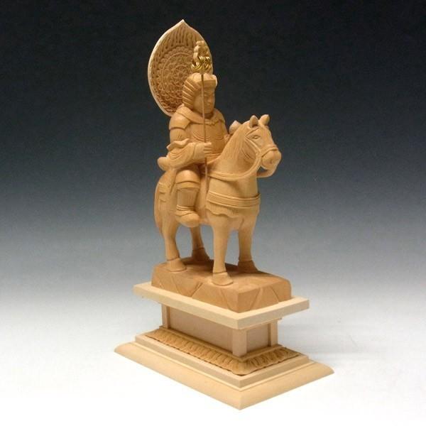 将軍地蔵菩薩像 高さ30cm 桧製 木彫り 仏像_3
