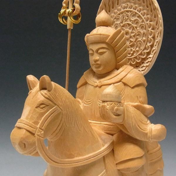 将軍地蔵菩薩像 高さ30cm 桧製 木彫り 仏像_8