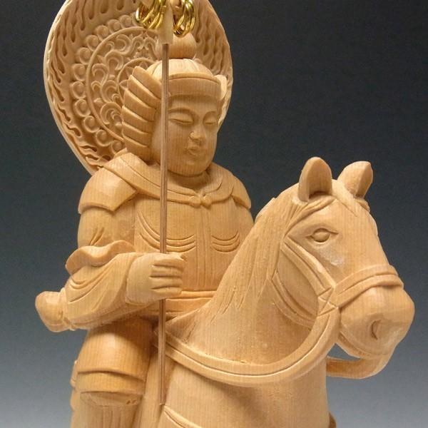 将軍地蔵菩薩像 高さ30cm 桧製 木彫り 仏像_9