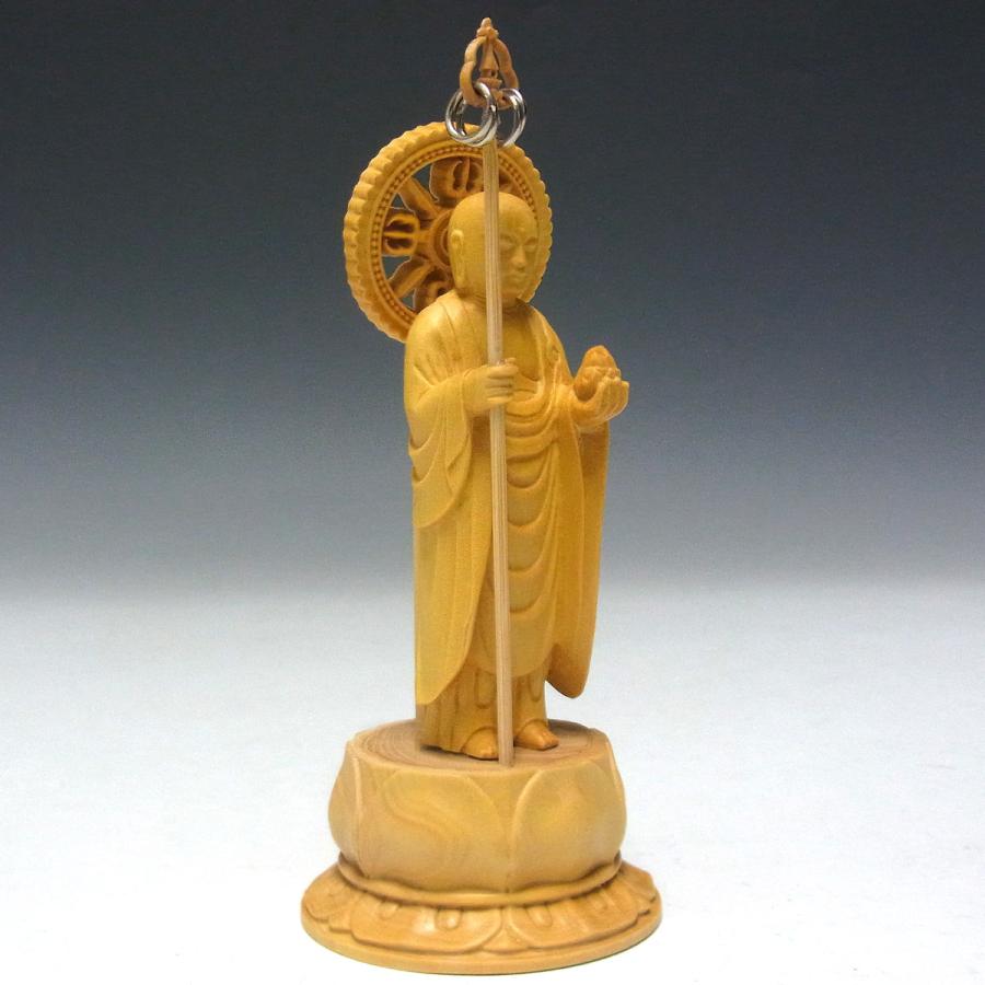 地蔵菩薩立像【極小】#400 厨子入り 木彫 仏像 jizou14-1-ou-1.jpg