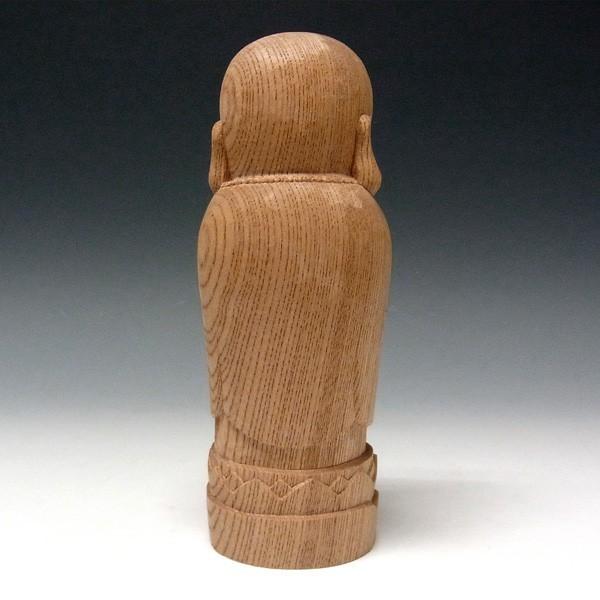 わらべ地蔵 高さ18cm 欅製 木彫り 仏像 : 仏像と縁起物の専門店 龍祥
