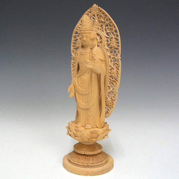 木製仏像彫刻 　牧田善春　題名「秋桜」木彫り　東洋美術　仏教　仏様　観音 木製仏像彫刻 牧田善春 題名「秋桜」木彫り 東洋美術 仏教 仏様