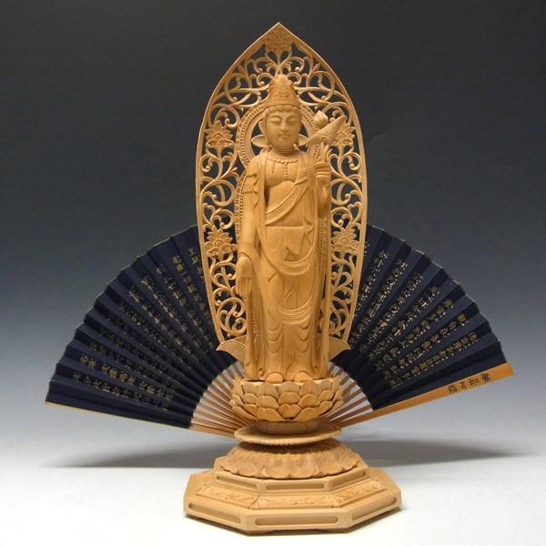 聖観音菩薩 立像 高さ36cm 柘植製 木彫り 仏像 : 仏像と縁起物の専門店