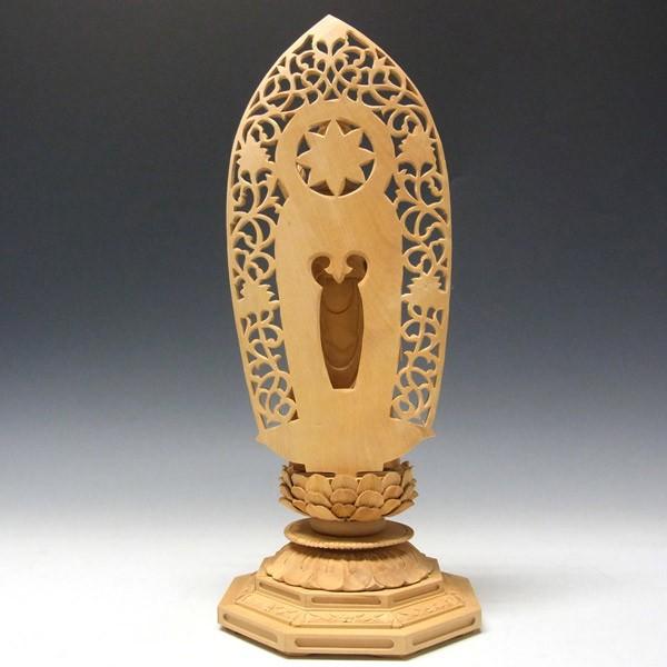 聖観音菩薩 立像 高さ36cm 柘植製 木彫り 仏像 : 仏像と縁起物の専門店