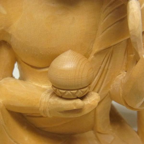 如意輪観音 坐像 高さ24cm 桧製 木彫り 仏像 : 仏像と縁起物の専門店
