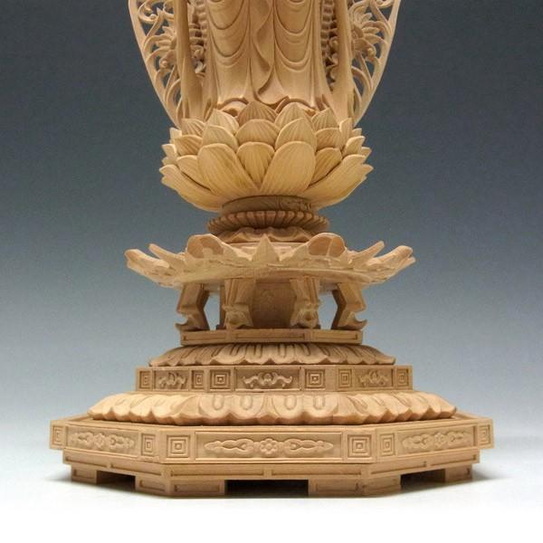 聖観音菩薩 立像 高さ33cm 柘植製 木彫り 仏像 : 仏像と縁起物の専門店