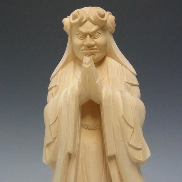 鬼子母神 高さ27cm 柘植製 木彫り 仏像 :kishimo-3-SH:仏像と縁起物の専門店 龍祥本舗 - 通販 - Yahoo!ショッピング