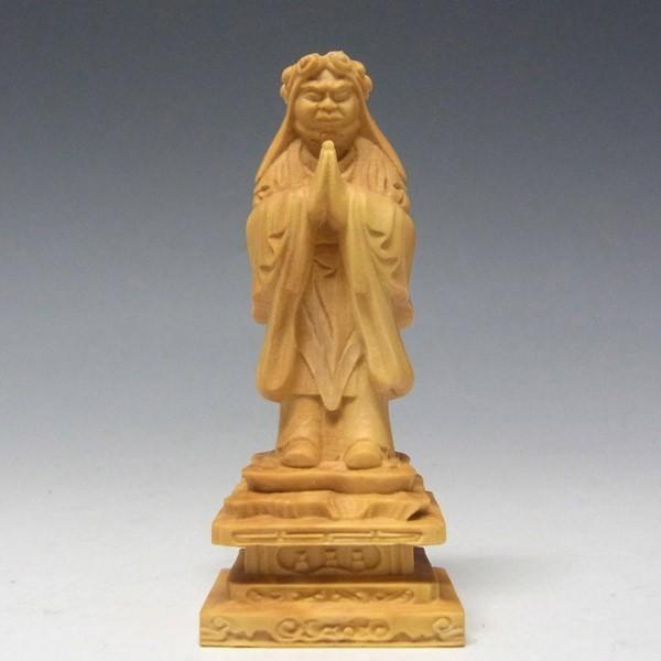 鬼子母神 高さ9cm 柘植製 木彫り 仏像 小極小仏 : 仏像と縁起物の専門