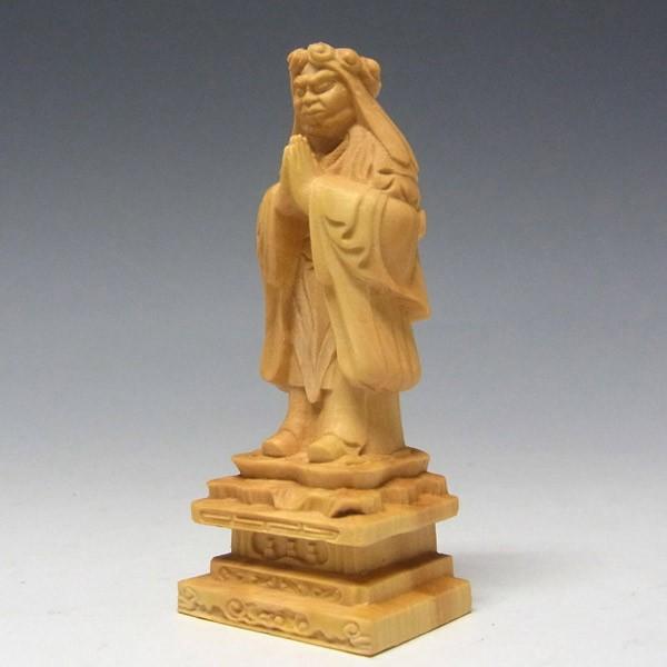 鬼子母神 高さ9cm 柘植製 木彫り 仏像 小極小仏 : 仏像と縁起物の専門
