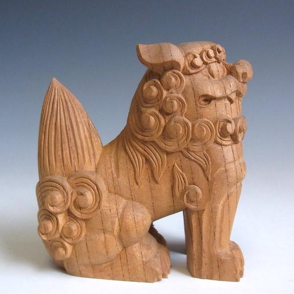 国産欅 木彫り 獅子狛犬 置物 高さ11cm : 仏像と縁起物の専門店 国産欅 木彫り 獅子狛犬 置物 高さ11cm : 仏像と縁起物の専門店