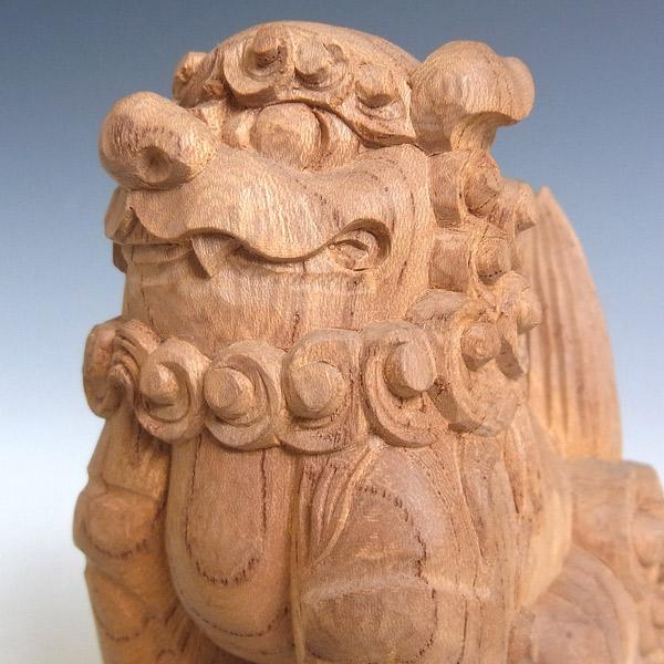 国産欅 木彫り 獅子狛犬 置物 高さ11cm : 仏像と縁起物の専門店 国産欅 木彫り 獅子狛犬 置物 高さ11cm : 仏像と縁起物の専門店