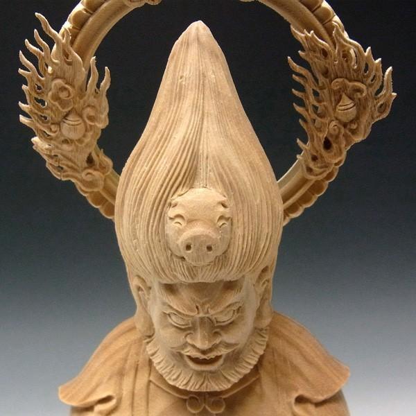 金毘羅大権現像 高さ38cm 楠製 木彫り 仏像 : 仏像と縁起物の