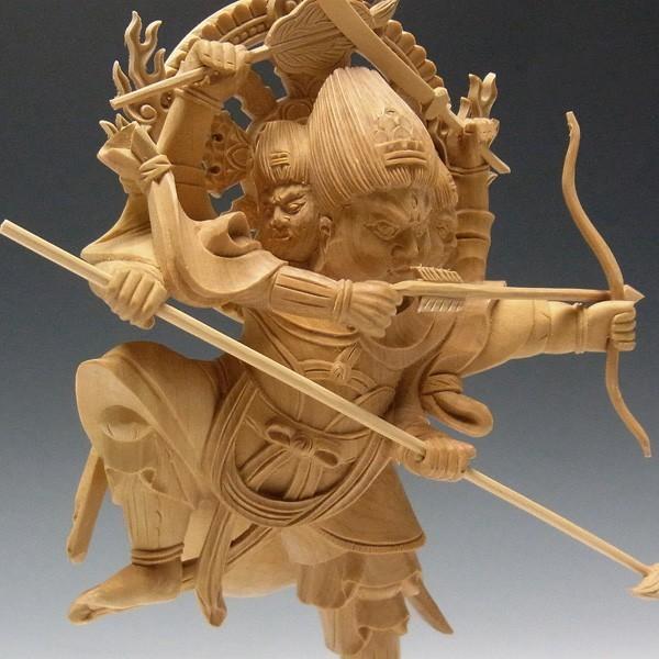 摩利支天 高さ28cm 柘植製 木彫り 仏像 : 仏像と縁起物の専門店 摩利支天 高さ28cm 柘植製 木彫り 仏像 : 仏像と縁起物の専門店
