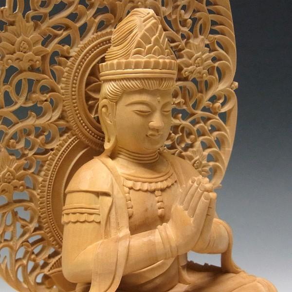 【セール延長・新品】 普賢菩薩　文殊菩薩　柘植　総高さ約21.5㎝　仏像 47a4bffd7b0088a5120bc8cebc812e