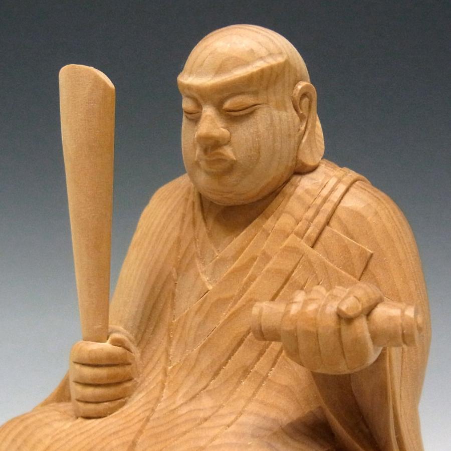 日蓮上人 高さ16cm 柘植製 木彫り 仏像 : 仏像と縁起物の専門店 龍祥