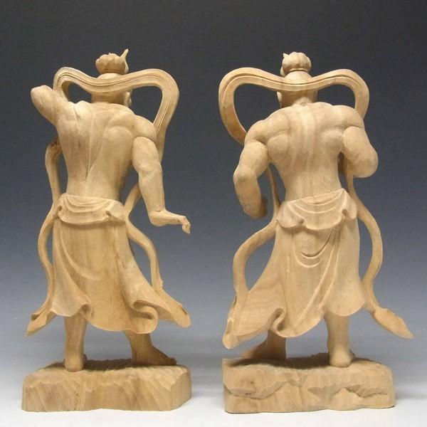 仁王像 金剛力士像 高さ32cm 楠製 木彫り 仏像 : 仏像と縁起物の専門店