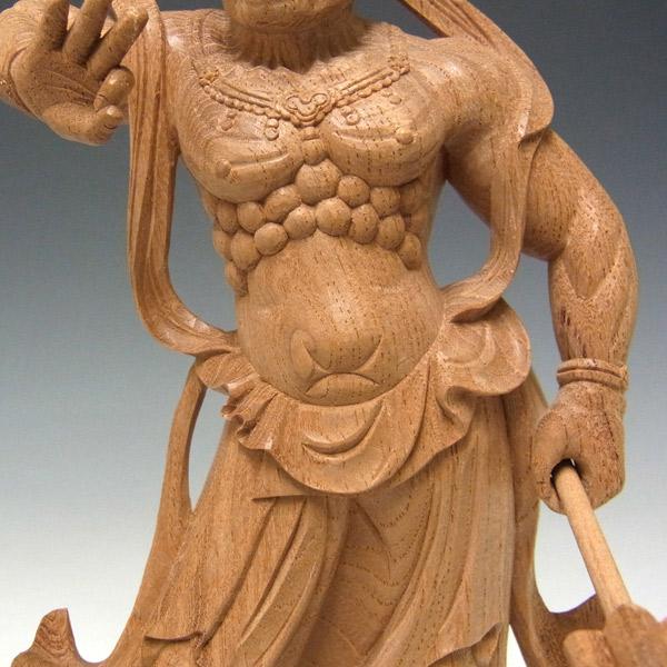 仁王像 金剛力士像 高さ23cm 欅製 木彫り 仏像 : 仏像と縁起物の 仁王像 金剛力士像 高さ23cm 欅製 木彫り 仏像 : 仏像と縁起物の