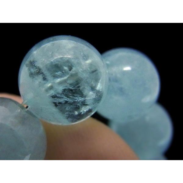 アクアマリン 10mm ブレスレット 天然石 パワーストーン : 仏像と