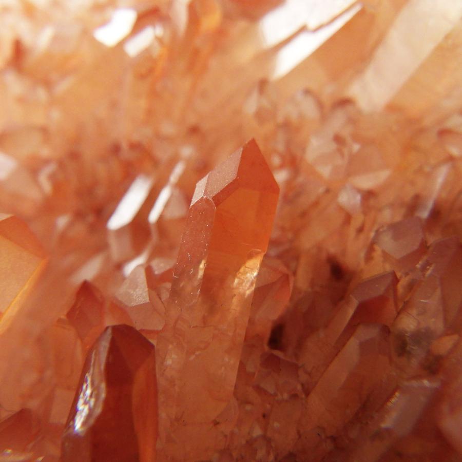 タンジェリンクォーツ クラスター ブラジル産 天然石