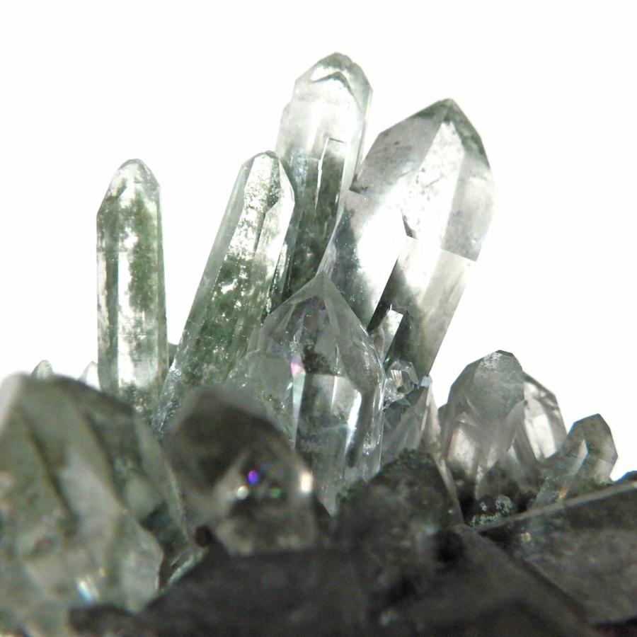 クローライトインクォーツ クラスター 原石 コロンビア産 水晶 天然石