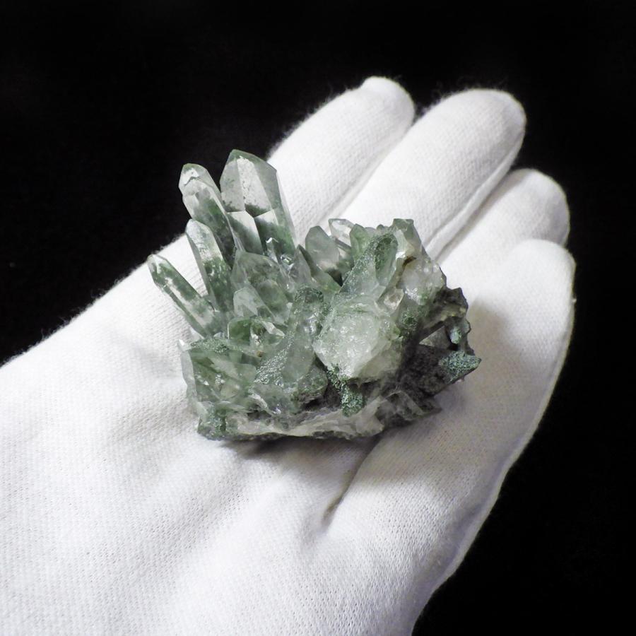 クローライトインクォーツ クラスター 原石 コロンビア産 水晶 天然石