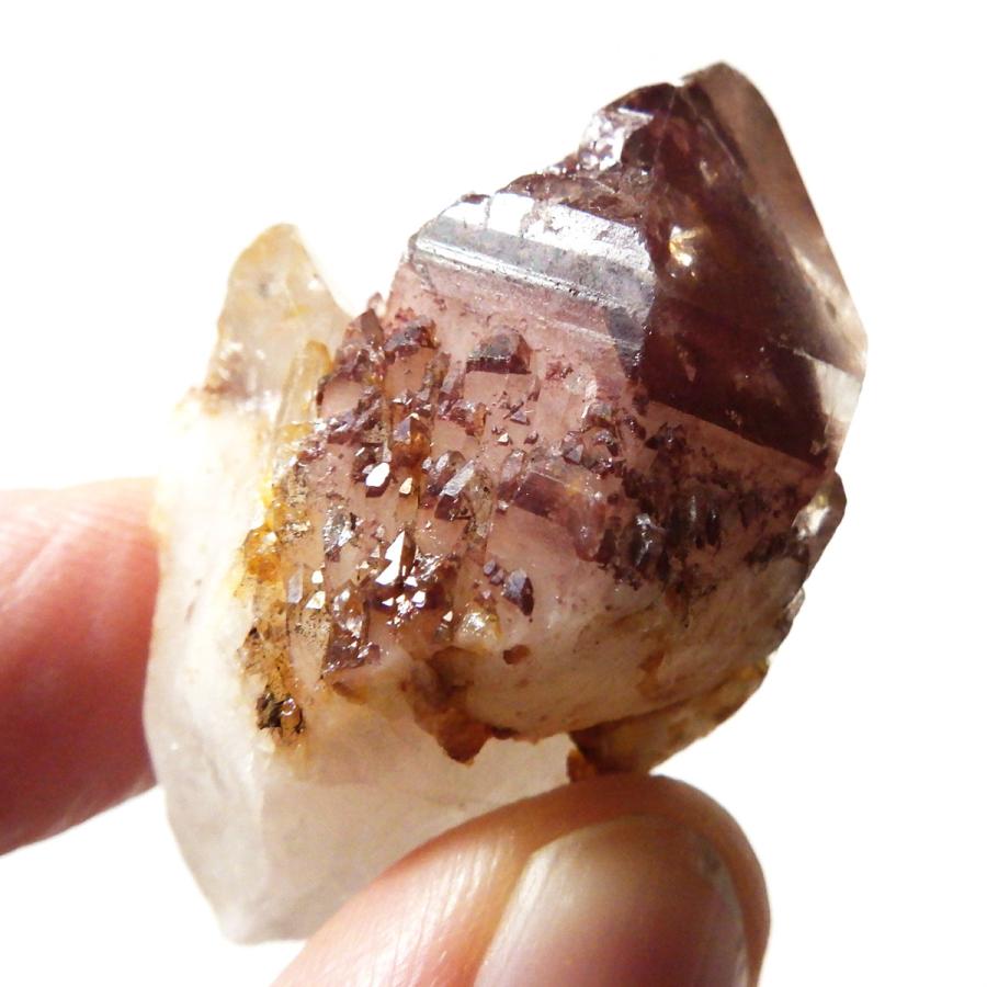 レッドファントムクォーツ ポイント 原石 ナイジェリア産 天然石