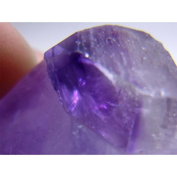 モロッコ産 アメジストポイント 天然石 パワーストーン : 仏像と縁起物