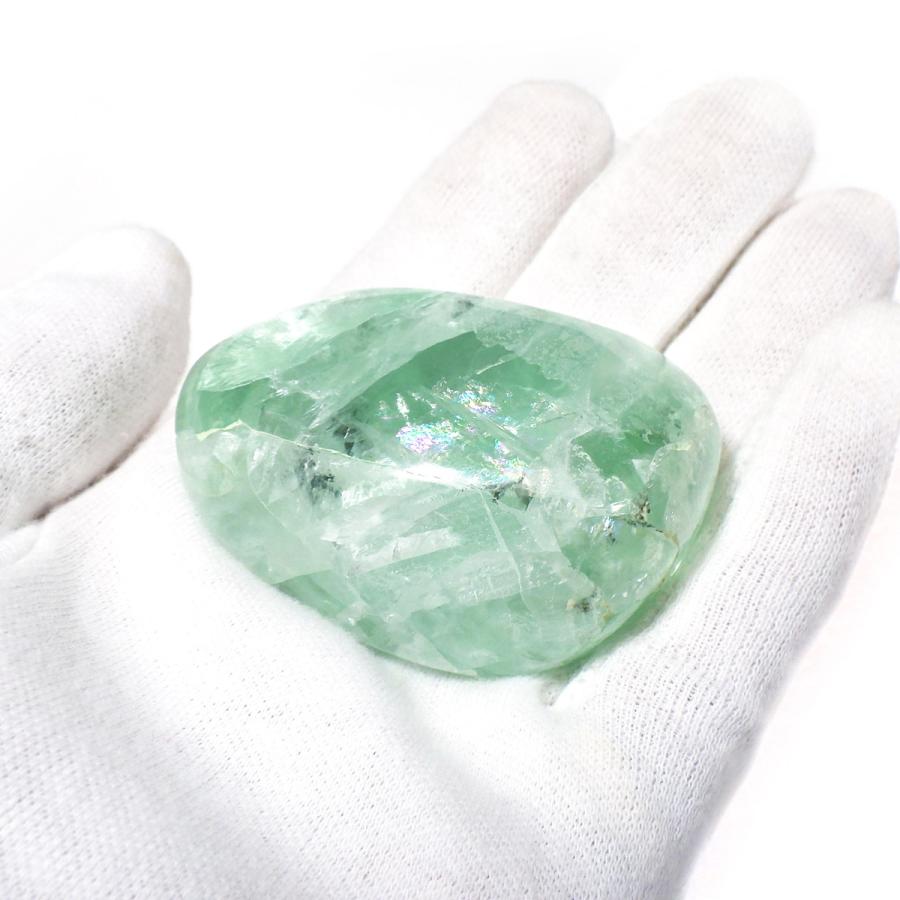 フローライト パームストーン 磨き石 握り石 メキシコ産 蛍石