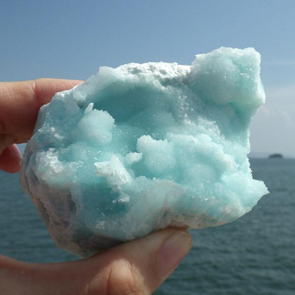 ブルーアラゴナイト 原石 チャイナ産 天然石 パワーストーン 鉱物