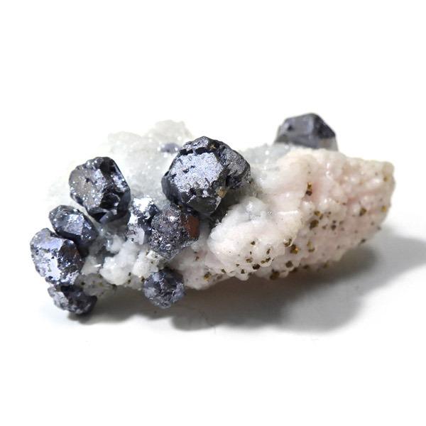 ガレーナ with クォーツ キャルコパイライト 原石 ブルガリア産 共生