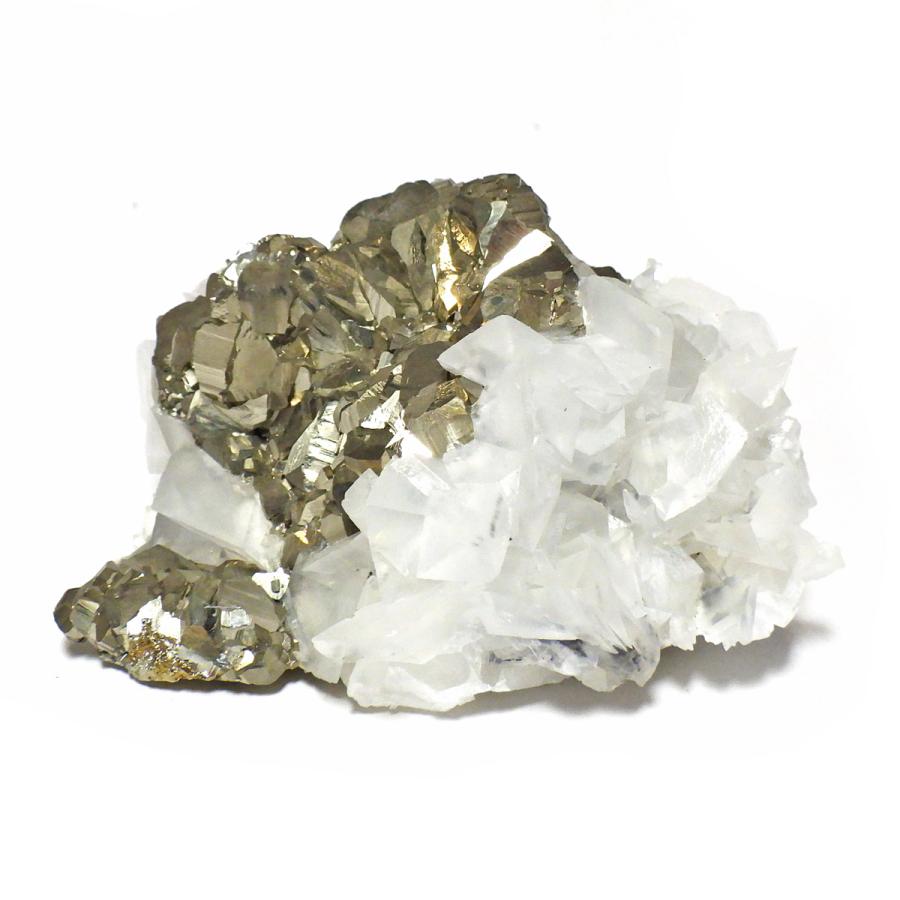 パイライト with カルサイト 共生 原石 コソボ産 天然石