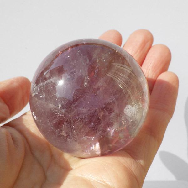 ブラジル産ドリームアメジスト　原石　球体　大玉　パワーストーン ブラジル産ドリームアメジスト 原石 球体 大玉 パワーストーン 楽天