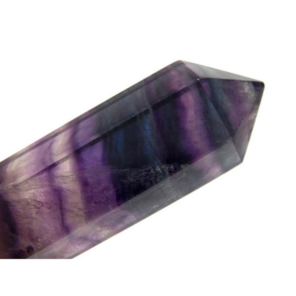 フローライト ポリッシュダブルポイント チャイナ産 ペンシルワンド 蛍