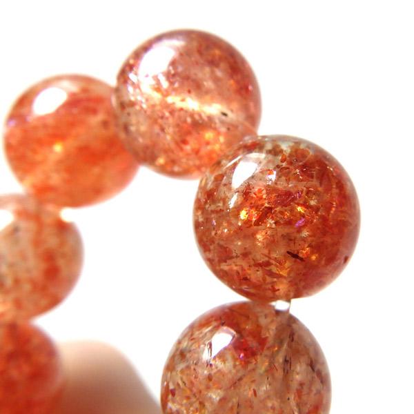 サンストーン ブレスレット 10mm玉 タンザニア産 天然石