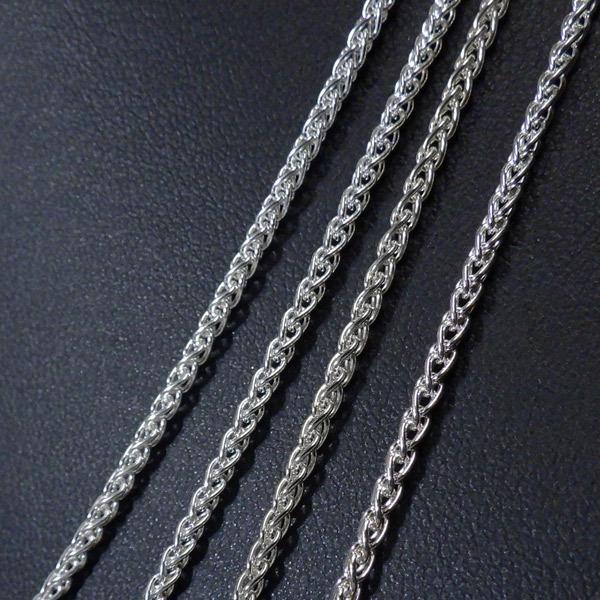 シルバー925 ウィートチェーン 幅2.0mm 長さ45cm 55cm 60cm 65cm 