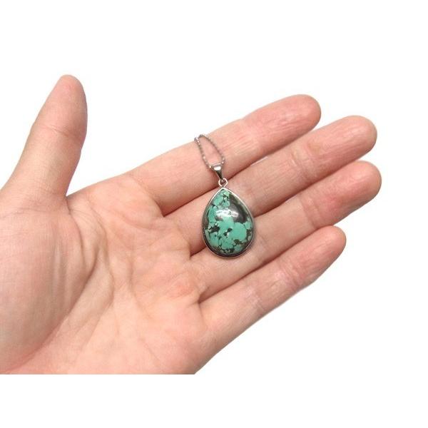 ナチュラルターコイズ ペンダントトップ チベット産 天然石