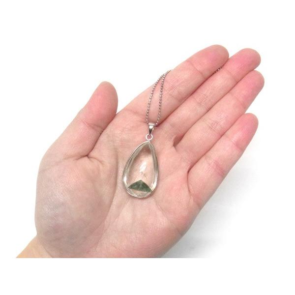 ⭐︎【天然】グリーン ガーデン クォーツ ペンダントトップ s925 天然 S925 シルバー 千層グリーン ガーデン クォーツ ペンダント