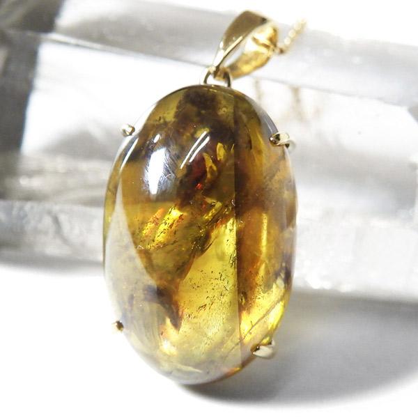 スフェーン k18 ペンダントトップ 8.23ct パキスタン産 天然石 パワーストーンの画像