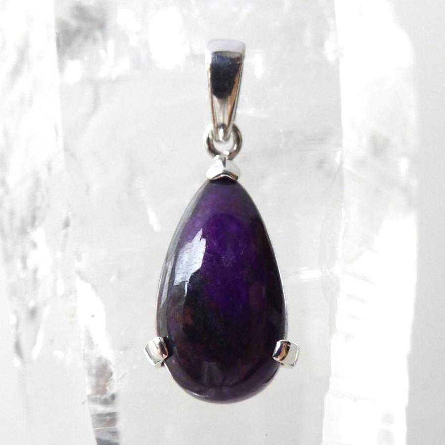 スギライト カボションカット しずく形 ペンダントトップ